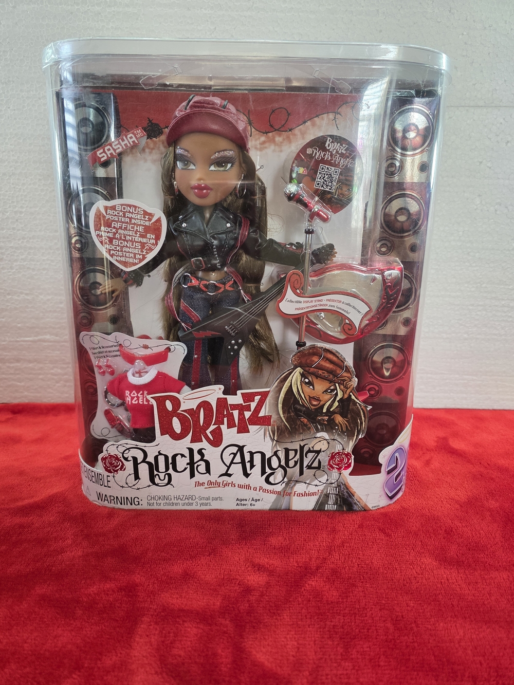 Bratz Rock Angelz Sasha Doll - Black & Red